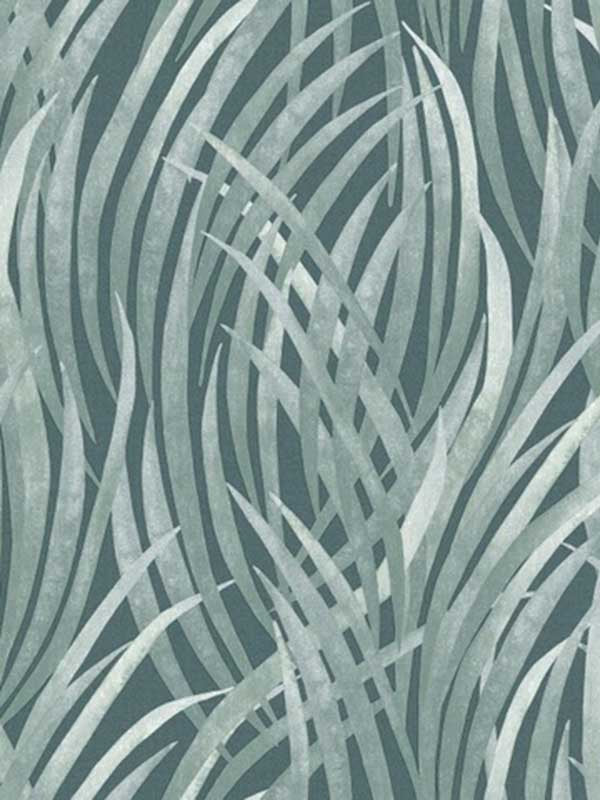 Adelia Tall Grass wallpaper in dark green color - pattern number VRBT14-546 - by Veer Decor in the Botanique collection
