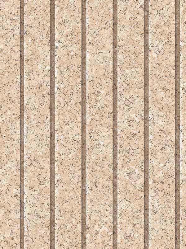 Corkboard Stripe fabric in natural color - pattern number VRBR07-357 - by Veer Decor in the Brut collection