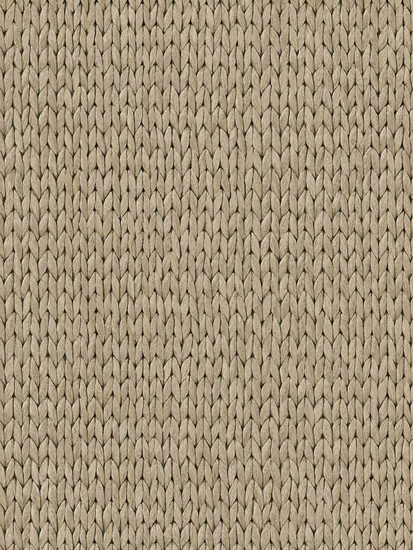 Wicker Weave fabric in taupe color - pattern number VRBR08-487 - by Veer Decor in the Brut collection