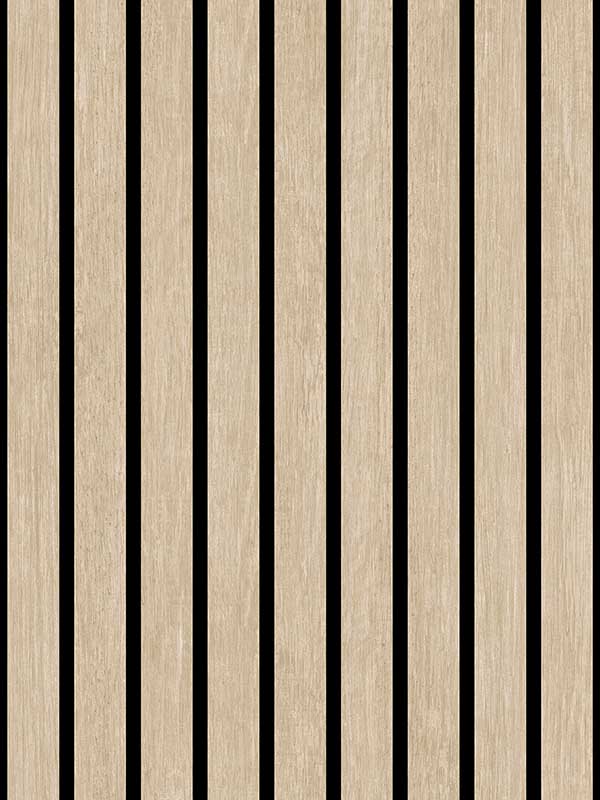 Modern Wood Slat fabric in beige color - pattern number VRBR17-208 - by Veer Decor in the Brut collection