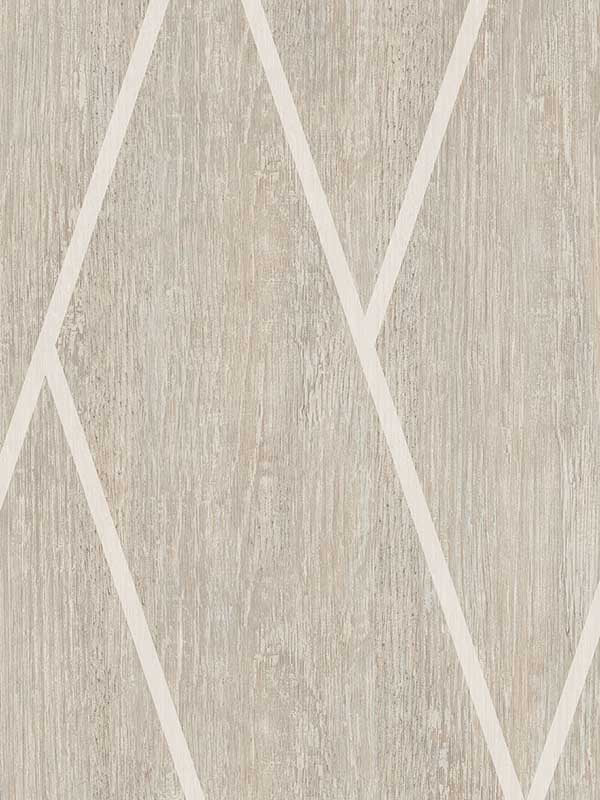 Chevron Woodgrain wallpaper in beige color - pattern number VRBR17-757 - by Veer Decor in the Brut collection