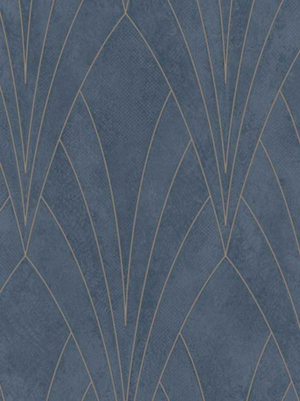 Gatsby Glamour fabric in blue color - pattern number VREL01-658 - by Veer Decor in the Elegance collection
