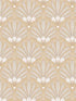 Elysian Fan fabric in beige color - pattern number VREL02-335 - by Veer Decor in the Elegance collection