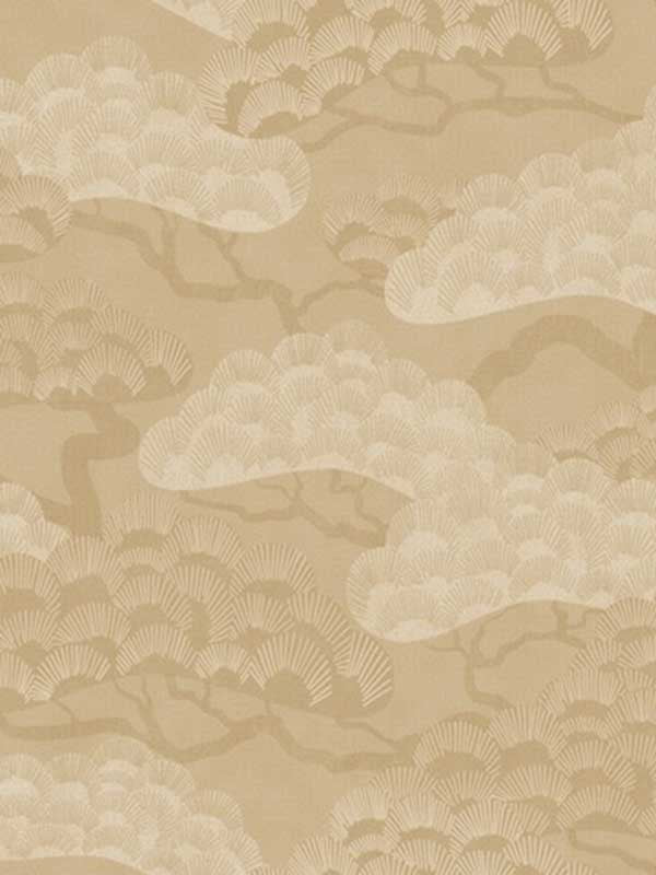 Bonsai Grove fabric in sand color - pattern number VREL02-446 - by Veer Decor in the Elegance collection