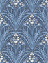 Victorian Bloom fabric in blue color - pattern number VREL10-166 - by Veer Decor in the Elegance collection