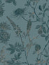 Botanical Print fabric in green color - pattern number VREL14-854 - by Veer Decor in the Elegance collection