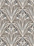 Victorian Bloom fabric in black color - pattern number VREL90-166 - by Veer Decor in the Elegance collection