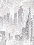 Matrix City Skyline fabric in blush color - pattern number VRLO03-364 - by Veer Decor in the Loft collection