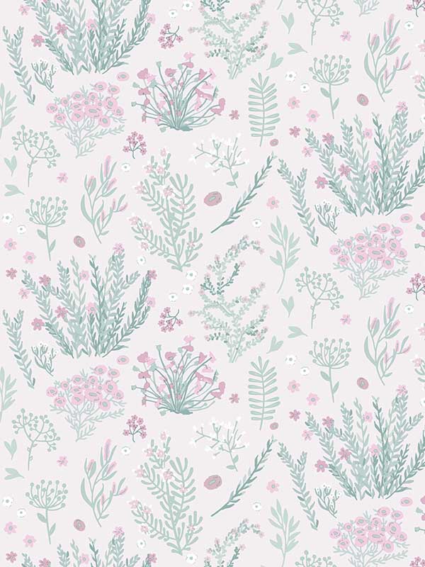 Mini Lovely Flowers fabric in pink color - pattern number VRKG03-609 - by Veer Decor in the My Kingdom collection
