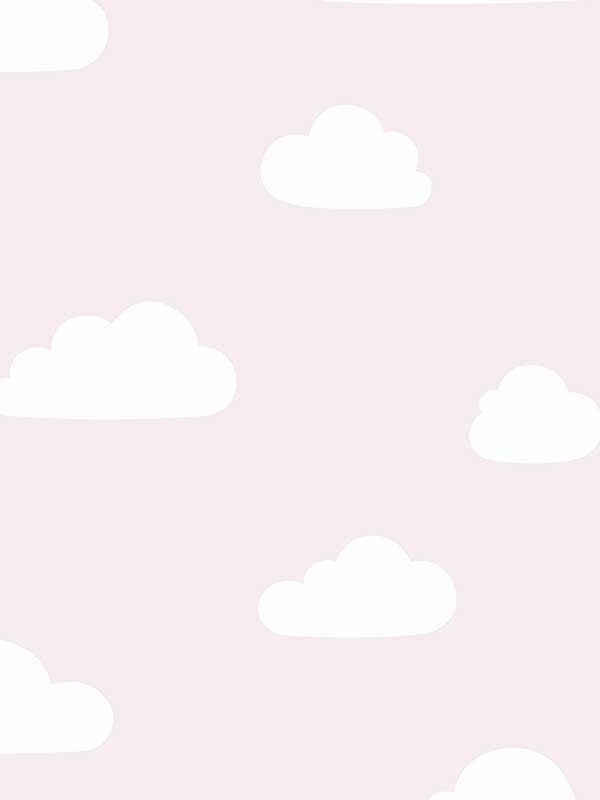 Clouds wallpaper in pink color - pattern number VRKG03-816 - by Veer Decor in the My Kingdom collection