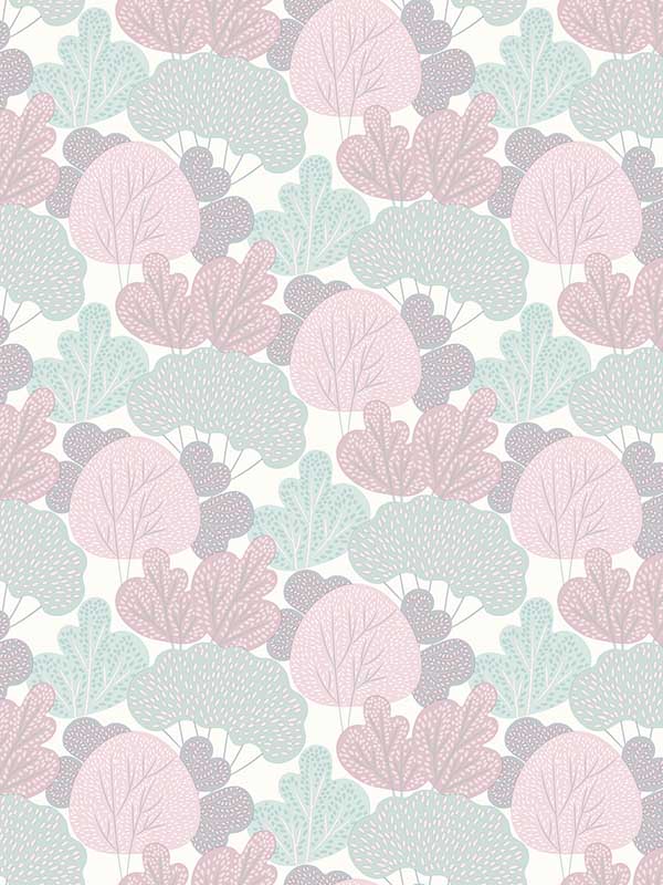 Little Woods wallpaper in blush color - pattern number VRKG03-869 - by Veer Decor in the My Kingdom collection