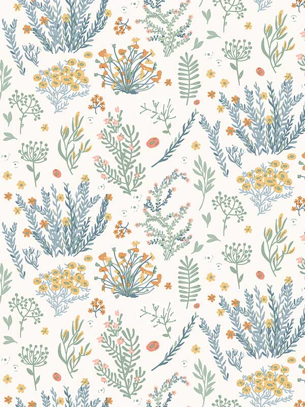 Mini Lovely Flowers fabric in multi color - pattern number VRKG10-609 - by Veer Decor in the My Kingdom collection