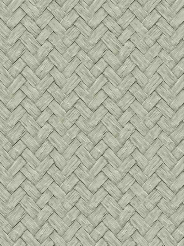 Faux Natural Weave fabric in green color - pattern number VRNO04-096 - by Veer Decor in the Nomade collection