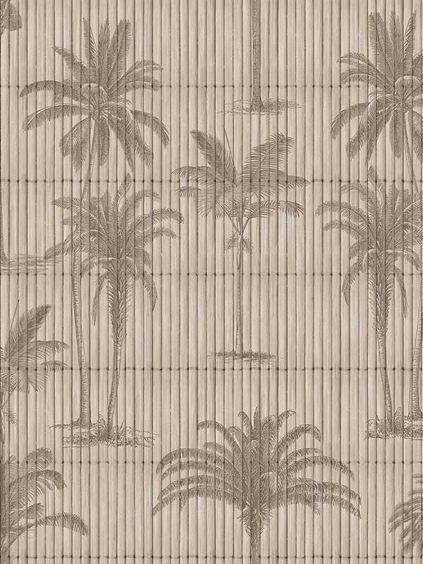 Vintage Palm Grove wallpaper in beige color - pattern number VRNO07-786 - by Veer Decor in the Nomade collection