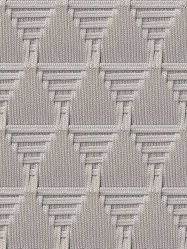 Rope Weave Diamond fabric in light grey color - pattern number VRNO19-886 - by Veer Decor in the Nomade collection