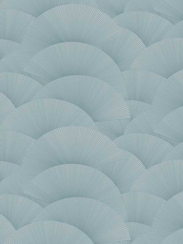 Morning Shell fabric in blue color - pattern number ZA8025 - by Ronald Redding in the Tea Garden Second Edition collection