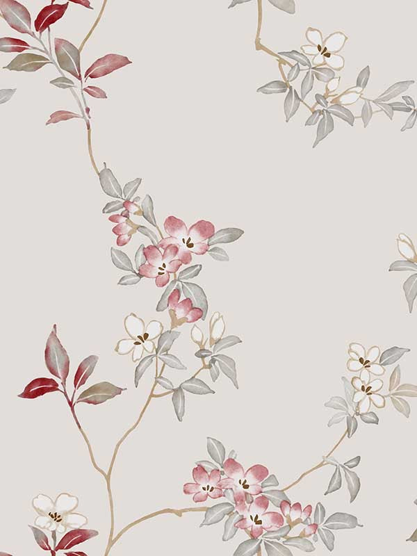 April Blossom wallpaper in cream color - pattern number ZA8076 - by Ronald Redding in the Tea Garden Second Edition collection