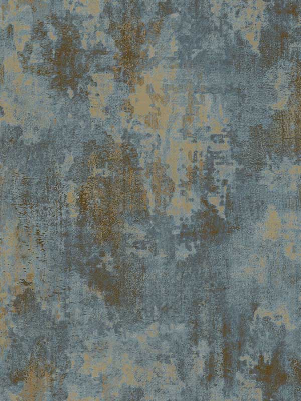 Ancient Plaster fabric in blue gold color - pattern number IT29969 - by Galerie in the Italian Textures 3 collection