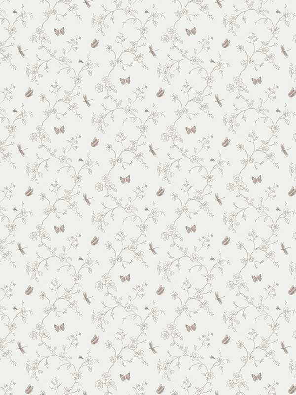 Botanical Trail fabric in beige color - pattern number G67853 - by Galerie in the Miniatures 3 collection