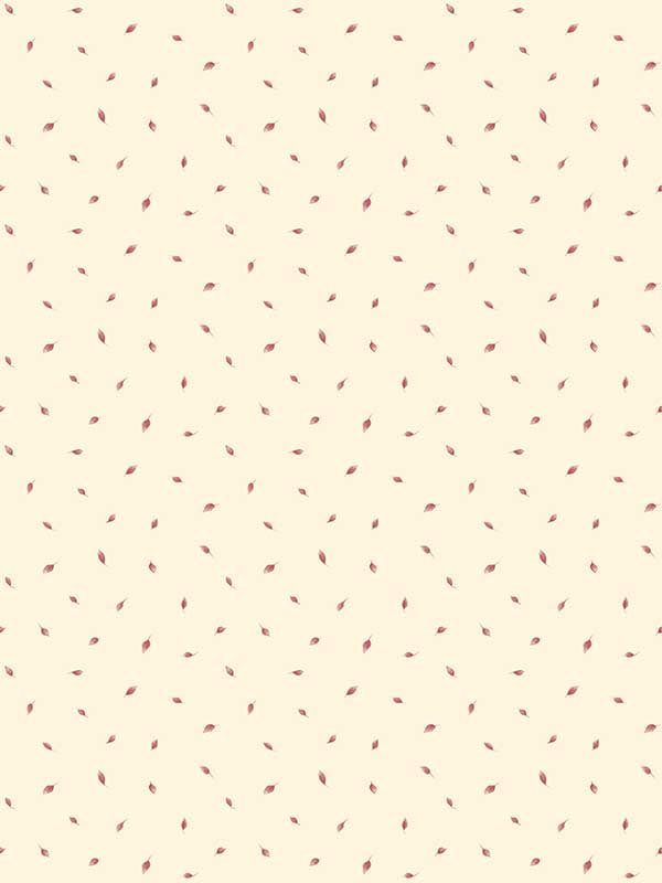 Single Leaf Toss fabric in beige color - pattern number G67879 - by Galerie in the Miniatures 3 collection