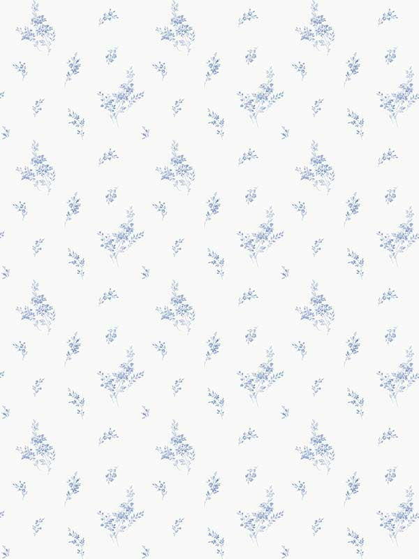Small Sprigs fabric in blue color - pattern number G67915 - by Galerie in the Miniatures 3 collection