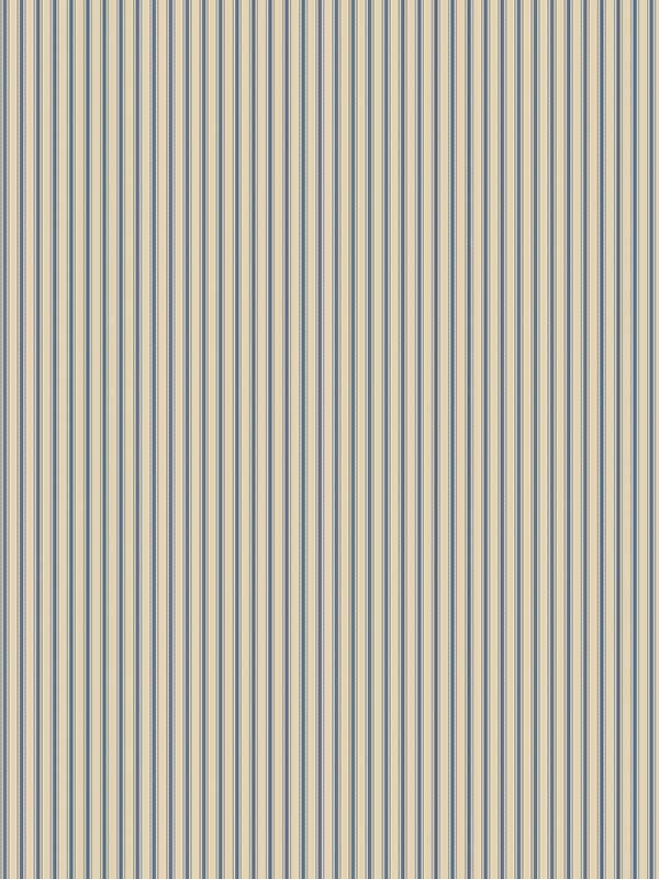 Ticking Stripe fabric in blue color - pattern number G68741 - by Galerie in the Miniatures 3 collection