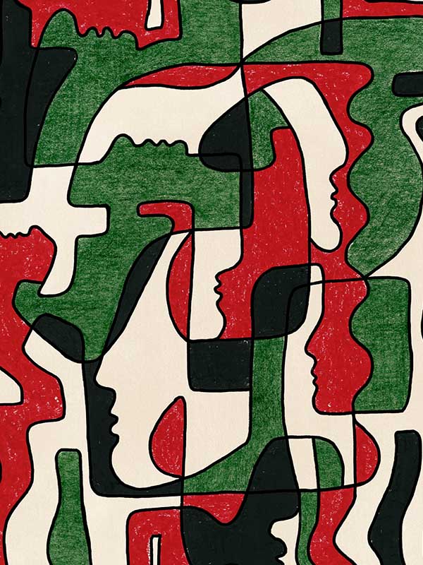 Saudade wallpaper in green color - pattern number WP20876 - by Mind the Gap in the Jazz Live collection