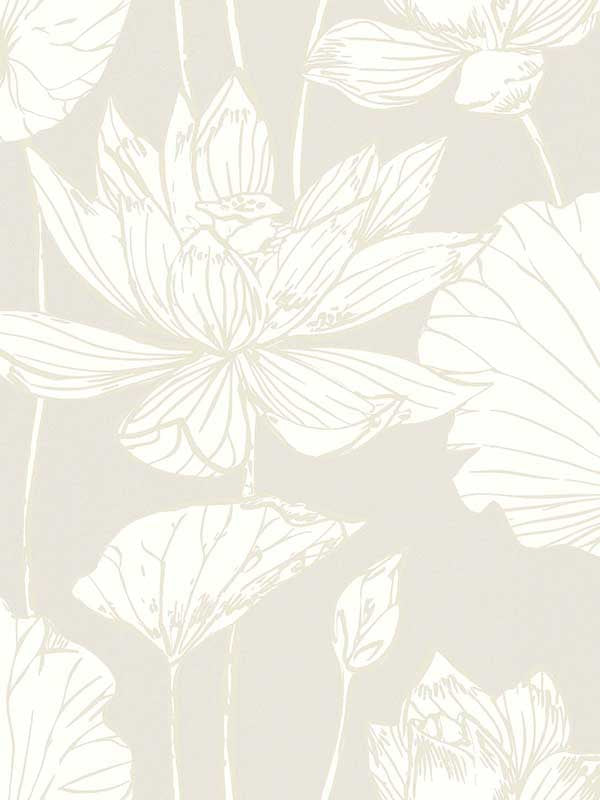 Viola fabric in coconut color - pattern number WH40703 - by Seabrook in the Piano collection