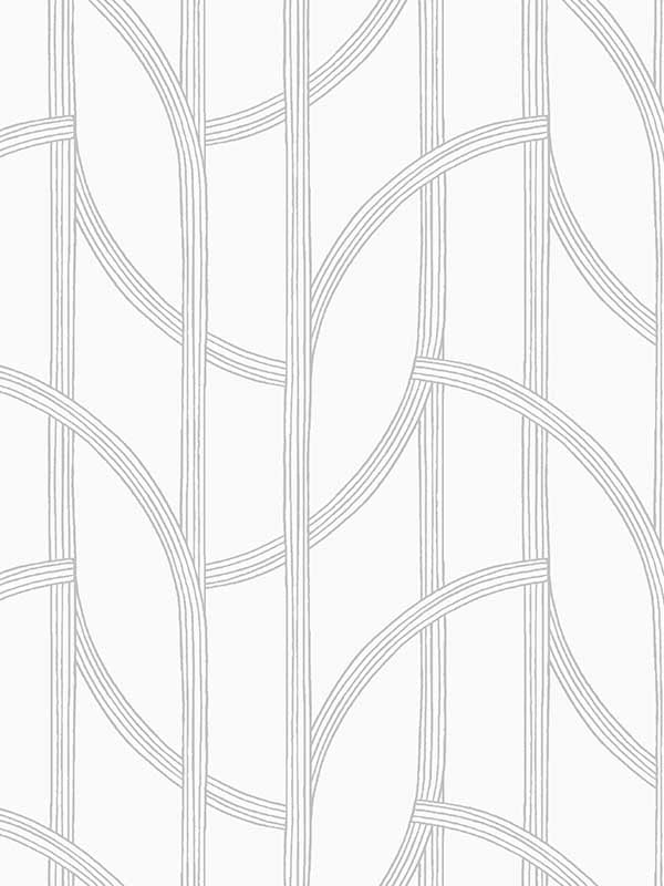 Salvo Curved Contours wallpaper in silver color - pattern number 4172-82011 - by A Street Prints in the Sea Salt collection