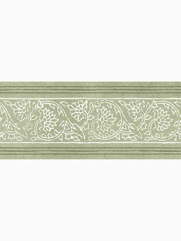 Carved Floral fabric in green color - pattern number 4148-14501 - by Chesapeake in the PrintWorks collection