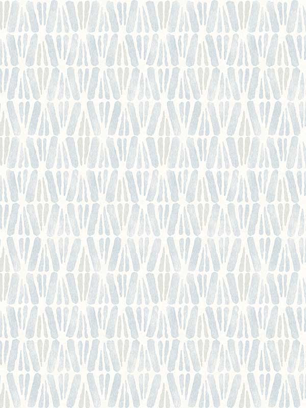 Nabi Geometric wallpaper in light blue color - pattern number 4148-27467 - by Chesapeake in the PrintWorks collection