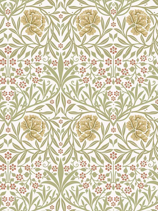 Oxford Union Floral Vines wallpaper in yellow color - pattern number 4171-82045 - by A Street Prints in the Hidden Treasures Volume 2 collection