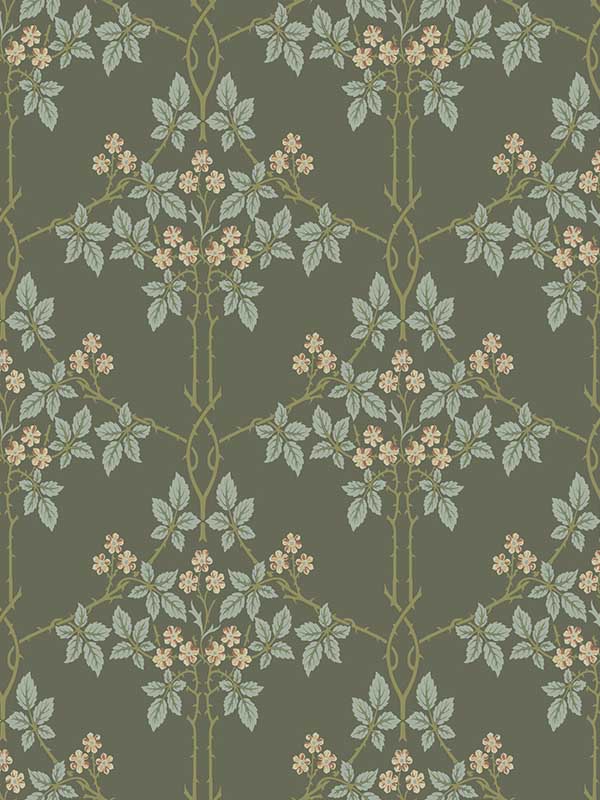 Blackberry Vine Trellis wallpaper in grey color - pattern number 4171-82055 - by A Street Prints in the Hidden Treasures Volume 2 collection