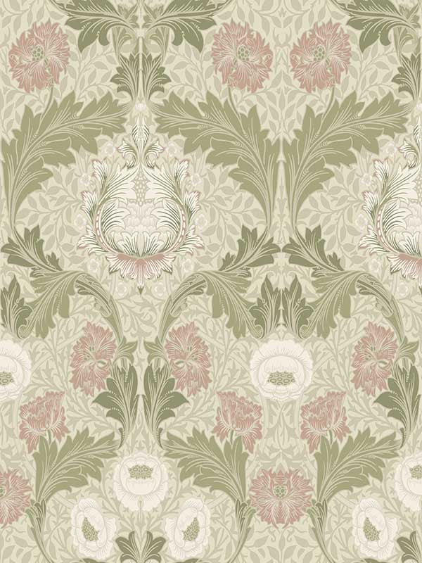 Myrtle Floral Ogee wallpaper in mauve color - pattern number 4171-82057 - by A Street Prints in the Hidden Treasures Volume 2 collection