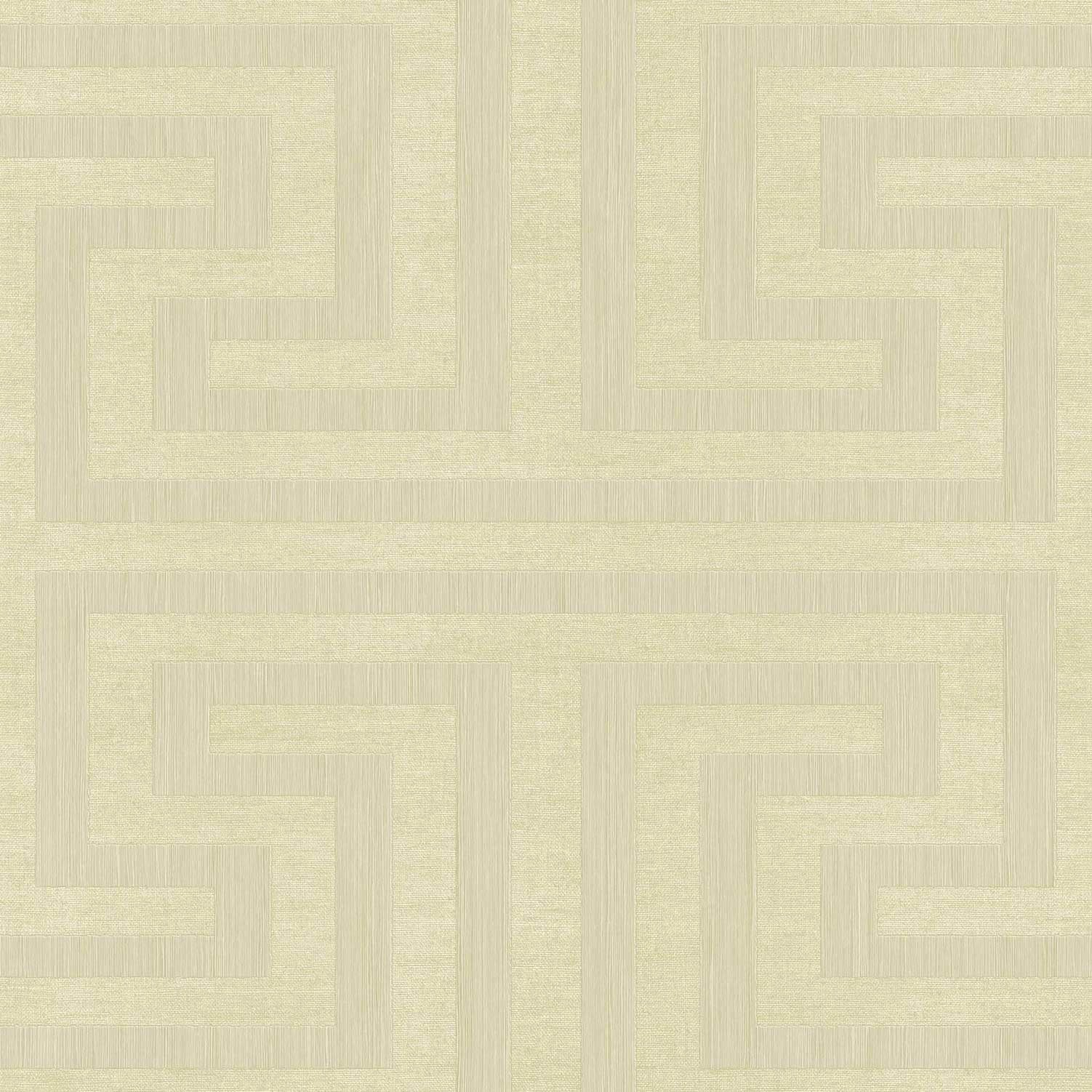 Geometric wallpaper in beige color - pattern number SY27511 - by Galerie in the Synergy collection