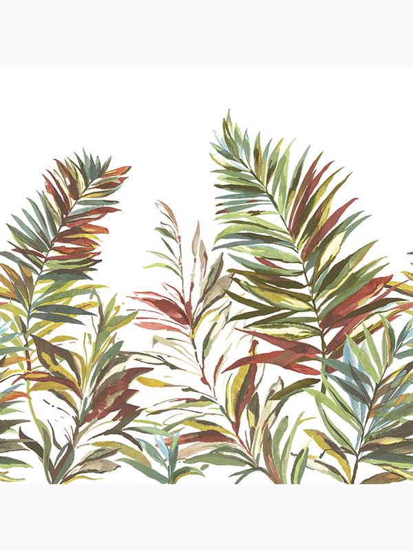 Swaying Palms mural in rouge & mink color - pattern number GN2545M - by York in the Woodnote collection