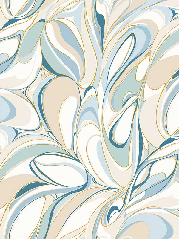 Achate wallpaper in blue color - pattern number GN2562 - by York in the Woodnote collection