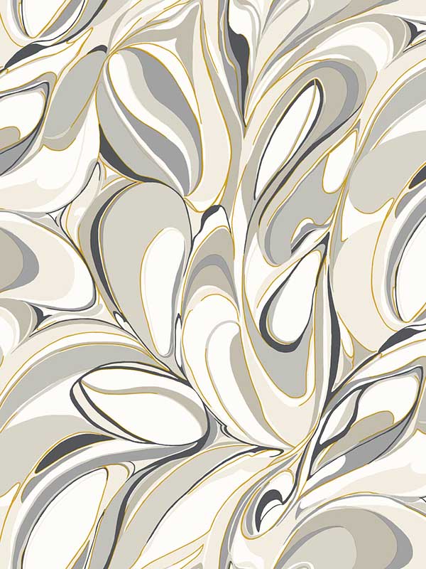 Achate wallpaper in black & grey color - pattern number GN2564 - by York in the Woodnote collection