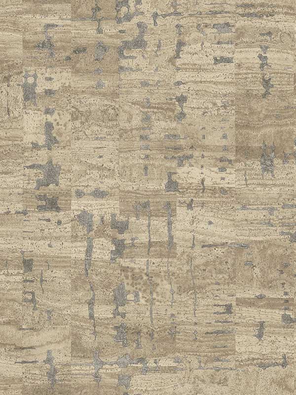 Pop The Cork wallpaper in taupe color - pattern number GN2651 - by York in the Woodnote collection