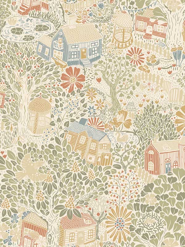 Bygga Bo wallpaper in neutral color - pattern number MB63001 - by York in the Daydream collection