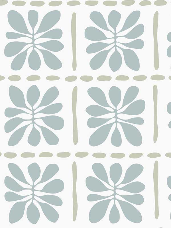 Mimosa Fleur fabric in mineral color - pattern number ZM2806 - by York in the Artisan Studio collection