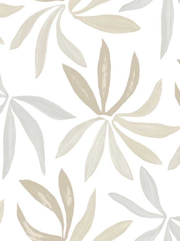 Little Garden fabric in neutral & pearl color - pattern number ZM2815 - by York in the Artisan Studio collection