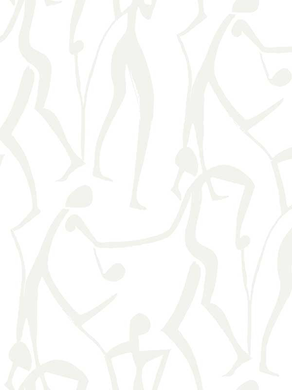 Joyful Dancers fabric in pearl color - pattern number ZM2833 - by York in the Artisan Studio collection