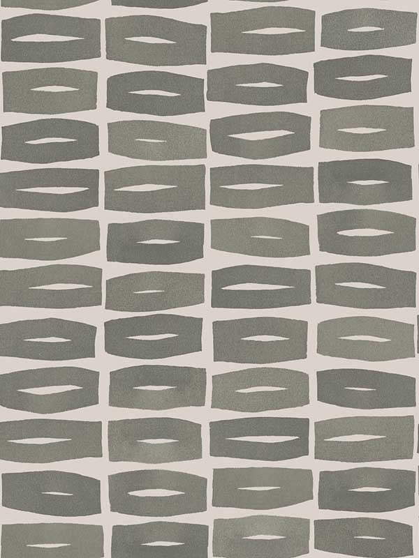 Modernist Motif wallpaper in carbon black color - pattern number ZM2865 - by York in the Artisan Studio collection