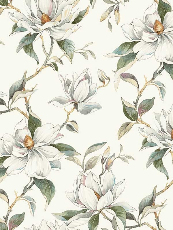 Garden Jewels wallpaper in white color - pattern number DF3311 - by Candice Olson in the Decadence Second Edition collection