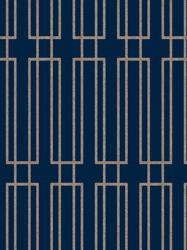 Terrace wallpaper in navy color - pattern number DF3329 - by Candice Olson in the Decadence Second Edition collection