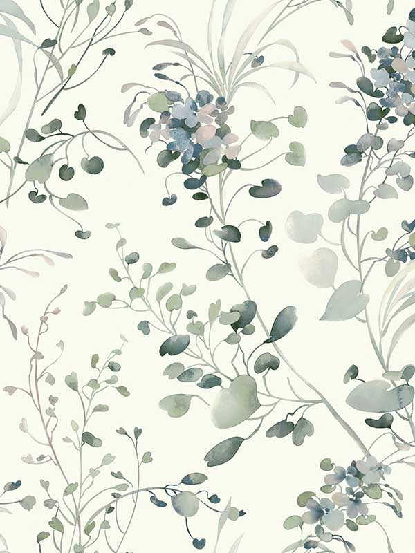 Spring Whispers wallpaper in jade color - pattern number DF3341 - by Candice Olson in the Decadence Second Edition collection