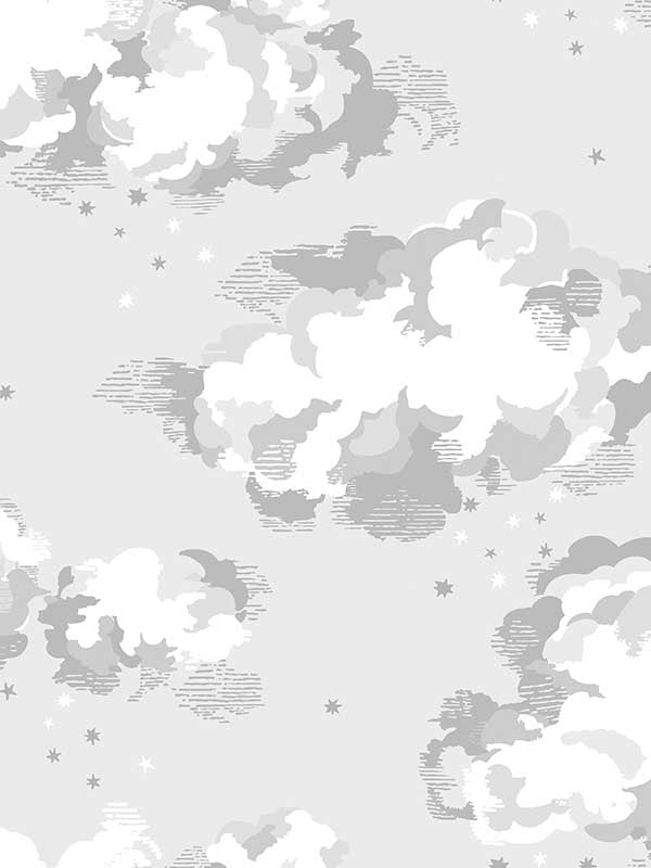 Silver Linings fabric in neutral color - pattern number 131431 - by Graham and Brown in the Cath Kidston SS25 collection