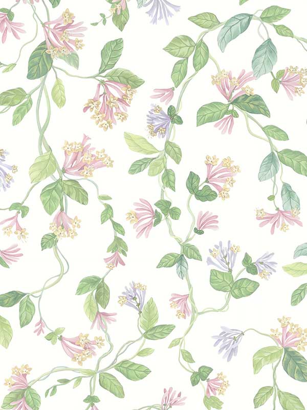 Flora fabric in pink purple color - pattern number 124/3015.CS.0 - by Cole and Son in the Selection of Hummingbirds collection