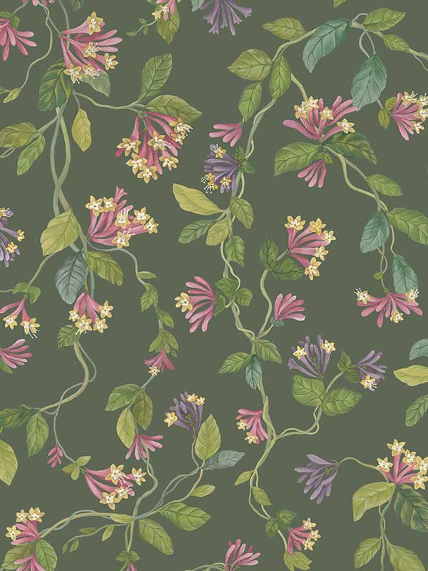 Flora fabric in sage pink color - pattern number 124/3019.CS.0 - by Cole and Son in the Selection of Hummingbirds collection
